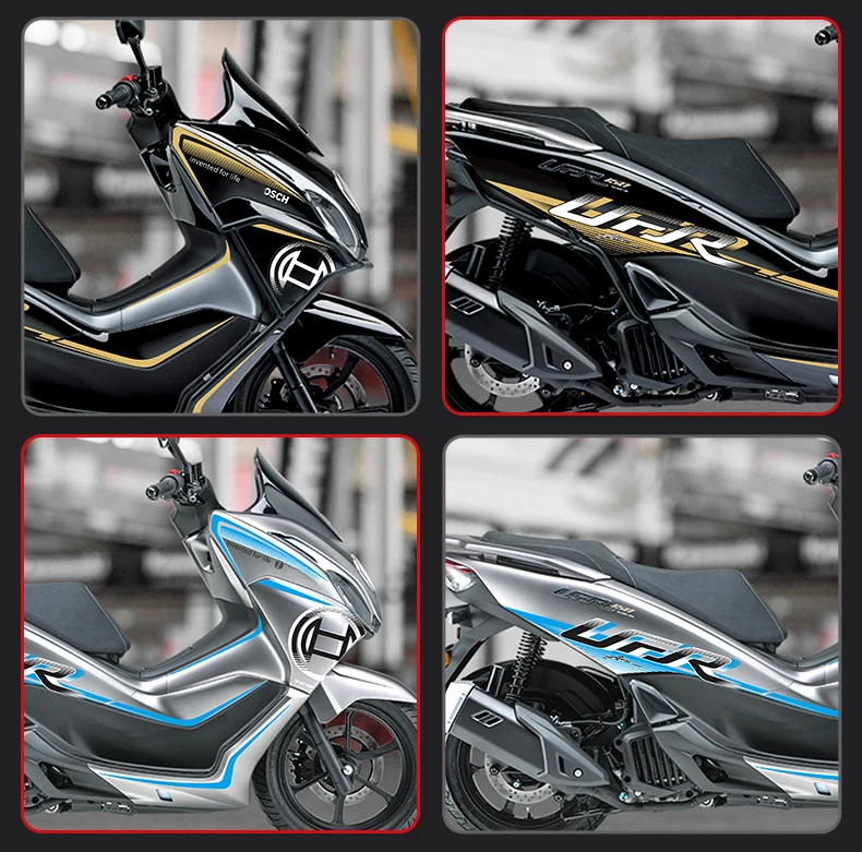 Anti Wear Scratch Cover Protective Decals Compatible with Haojue UFR150 Motorcycle Body Stickers Waterproof Mod Parts