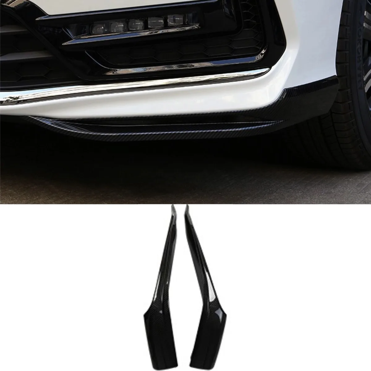 For Honda Odyssey 2022-2026 Car Bumper Splitter Diffuser Spoiler Body Kit Bumper Protector Corner Trim Accessories Tunning Part - view 2