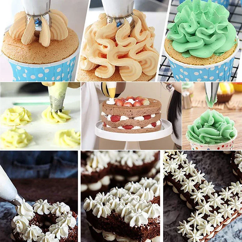 Russian Tulip Icing Rose Pastry Nozzles Cake Decorating Tools Flower Icing Piping Nozzle Cream Cupcake Tips Baking Accessories