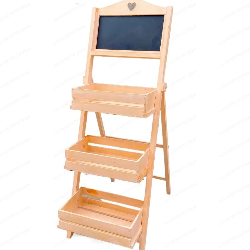 Blackboard Meaty Floor To Floor Flower Shelf Multi Layered Shelf Decoration Creative Clothing Shop Cafe