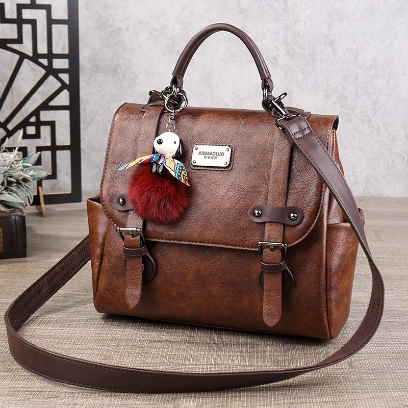 2026 Women's Large Capacity Backpack Bag Fashion Trends High Quality PU Leather Handbag Crossbody Bags for Women Designer Luxury