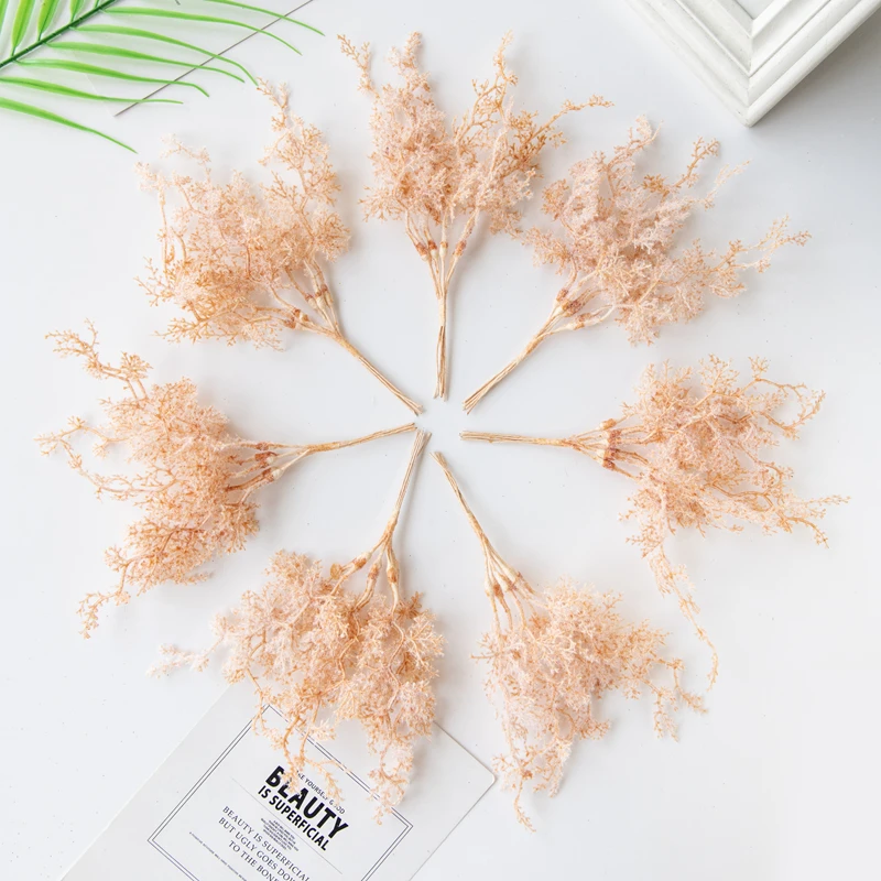 1/3Pcs Künstliche Pflanzen Goldene Silbrig Zweig Weihnachtsbaum Kränze Haar Zubehör Hause Zimmer Wand Hängen Hochzeit Dekoration – Detail 4