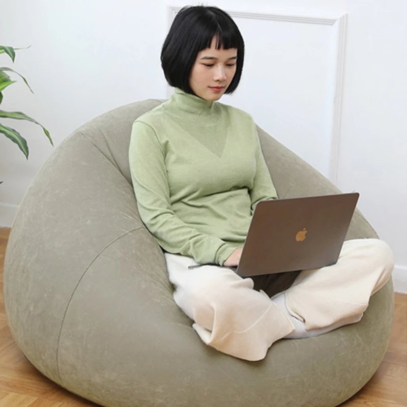 대형 안락한 팽창식 소파 의자, PVC 라운저 좌석, 콩 가방 소파, 퍼프 소파, 다다미 거실 용품