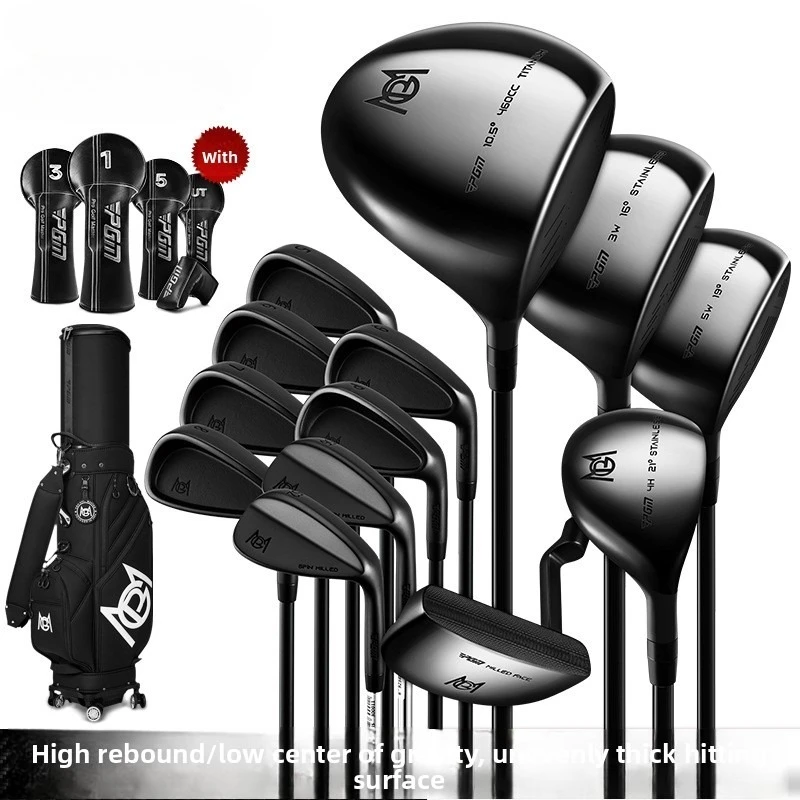Men's Set of 7 Sets of Golf Clubs Full Set of High-end, Ultra-light Carbon Clubs High Rebound