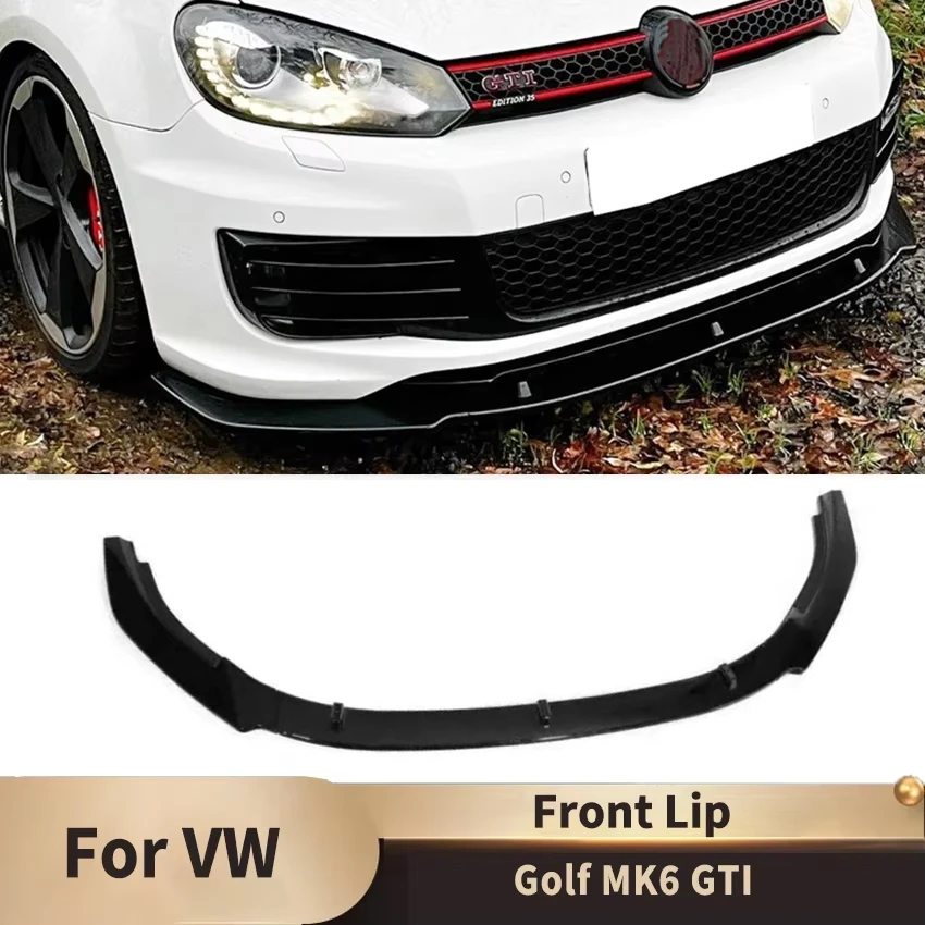 Front Lip Spoiler Splitter Body Kit Diffuser Protective Cover for VW Golf MK6 GTI Front Shovel Skirt Board Auto Accessories