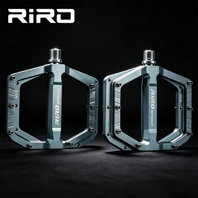 RIRO Bicycle Pedal Widen 3 Bearing Bike Pedals Lightweight Aluminum Alloy Anti-slip Cycling Pedal MTB Road Fold Cycling Parts