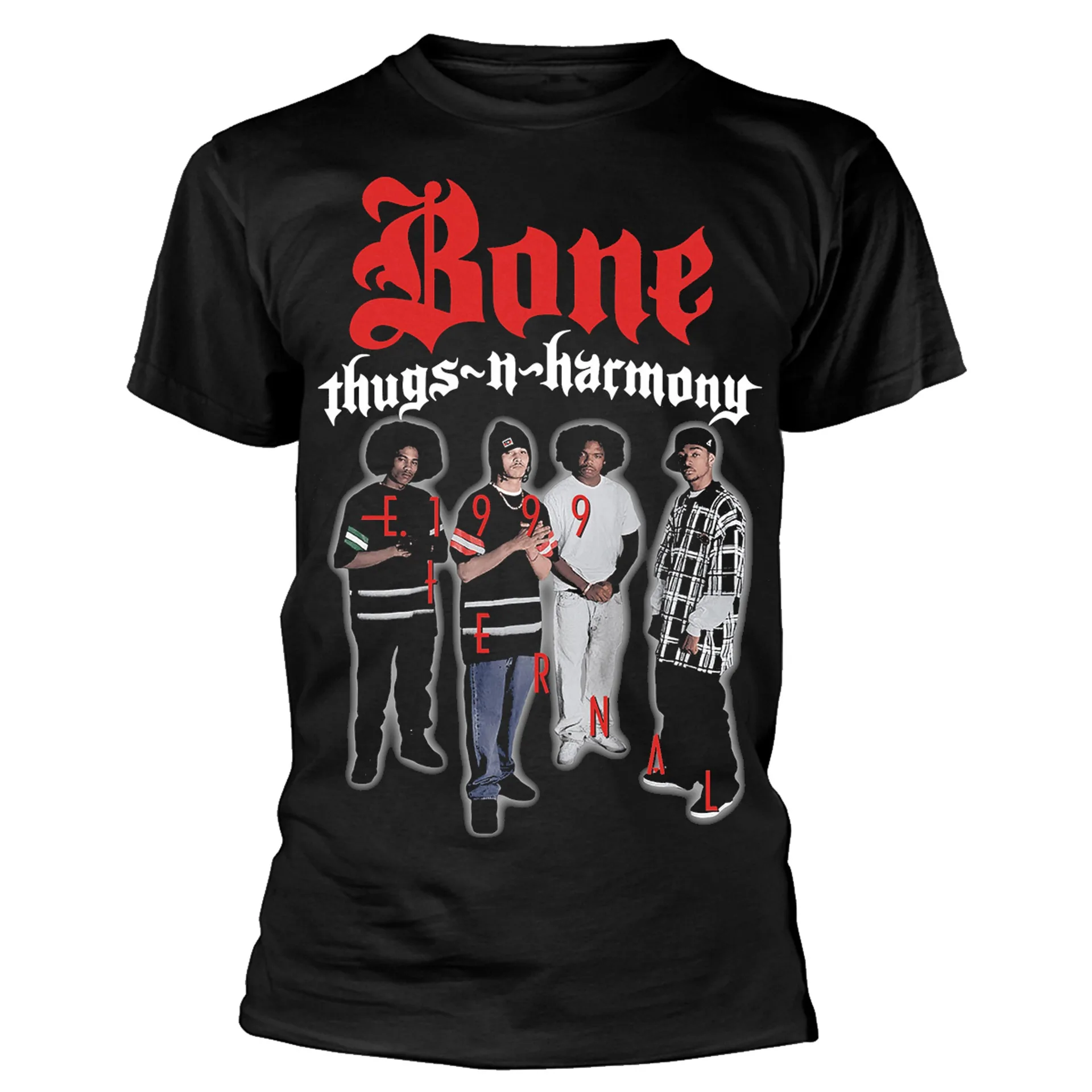 

Футболка Bone Thugs-n-Harmony E. 1999 года, мужская и женская хлопковая брендовая футболка с короткими рукавами в стиле ретро, хип-хоп, топы Y2k, мужская летняя одежда