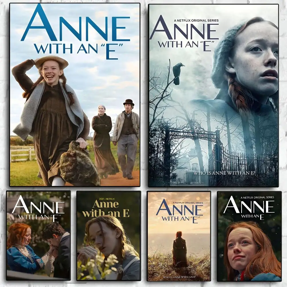 Classic Movie Canada A-Anne With An E Movie Poster Self Adhesive Wall Art Decor for Bedroom Living Room Office Home Decor Gift