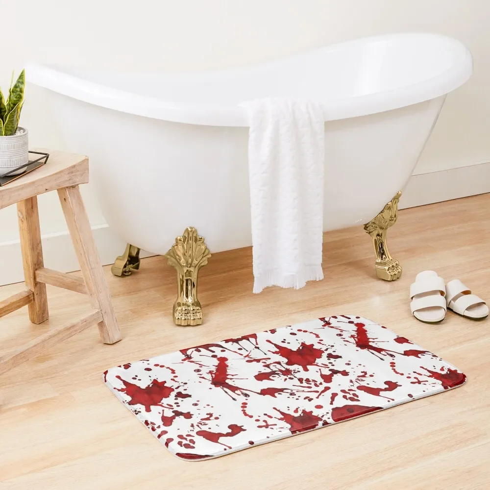 

Blood Splatter Bath Mat Rug Foot Bathroom Foot Non-Slip Bathroom Mat