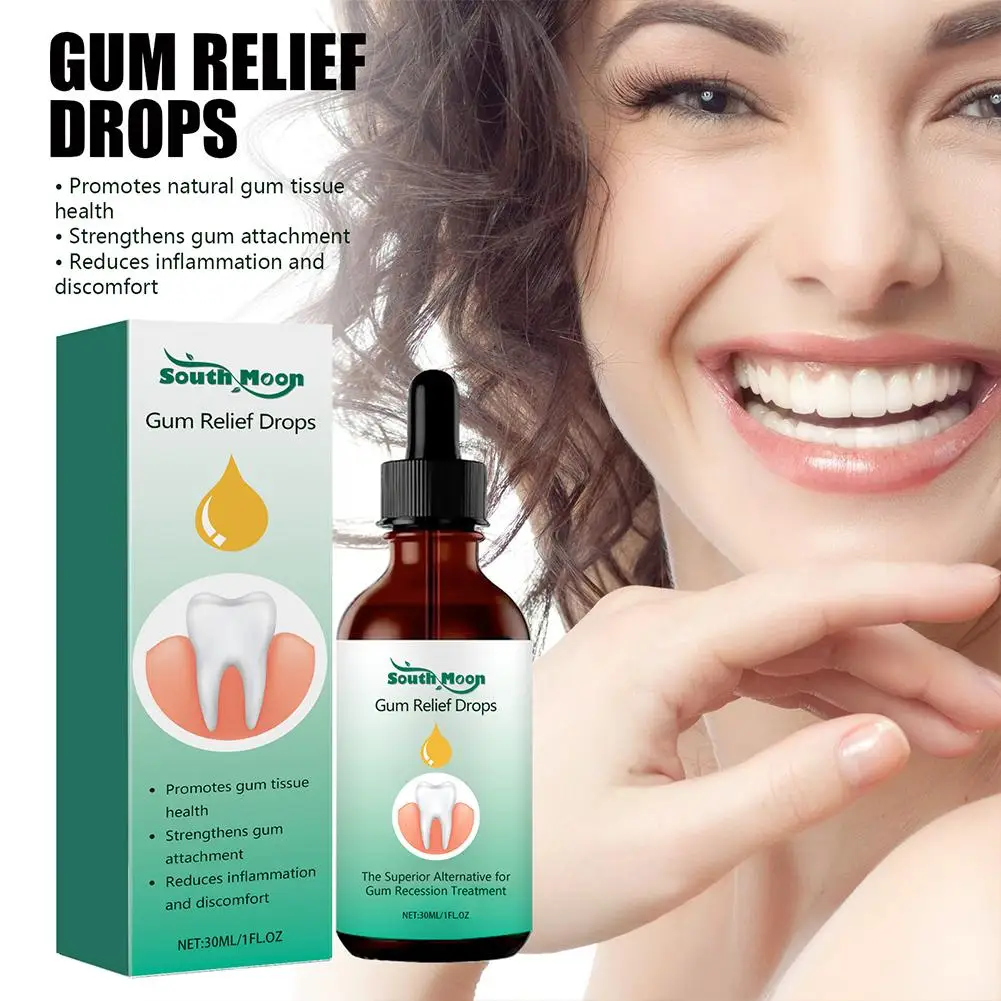 30ml Gum Relief Drops Promotes Gum Tissue Health Strengthens Gum Attachment Reduces Inflammation Discomfort Teeth Gum Care Tools