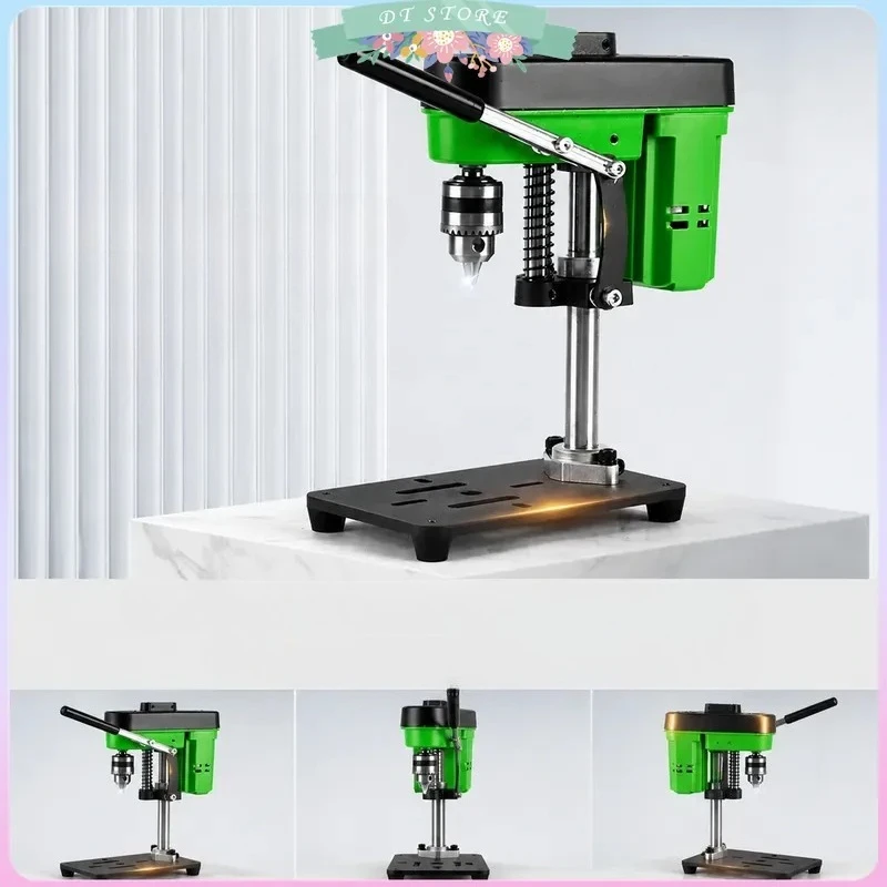 Mini Benchtop Drill Press 775 Motor Work Light Woodworking Jewelry Crafts Bench Drilling Machine