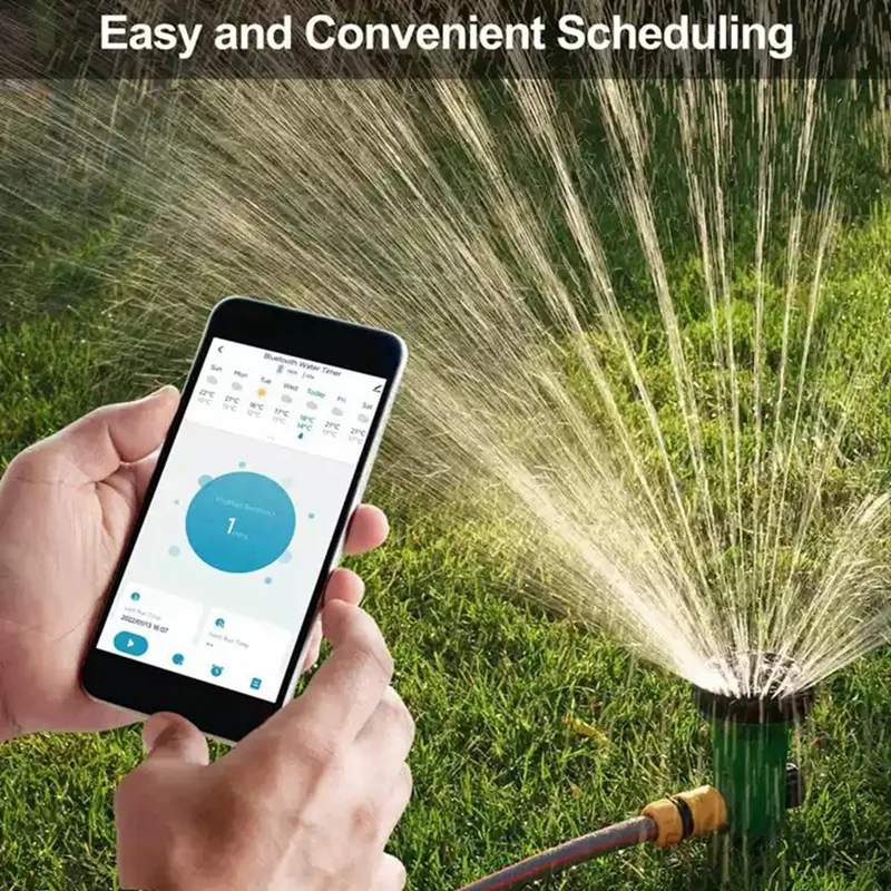 Smart Watering Timer Tuya Smart Phone Ip55 Waterproof Blue Tooth Automatic Water Timer Equipment Smart Life Smart