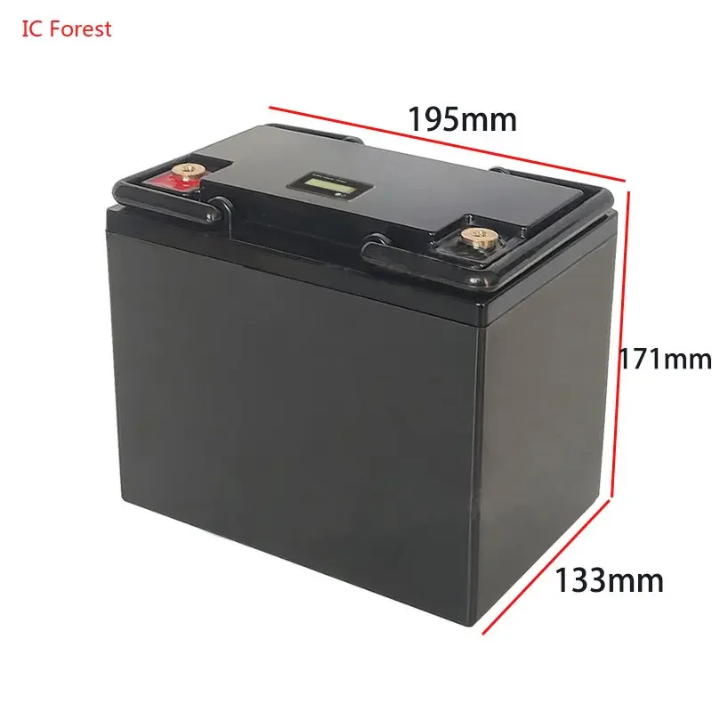 Solar Cells Outdoor Power Supply Lithium Battery Storage Plastic Case 12V 20/30Ah 40Ah 50Ah Lifepo4 Battery Storage Boxes Case