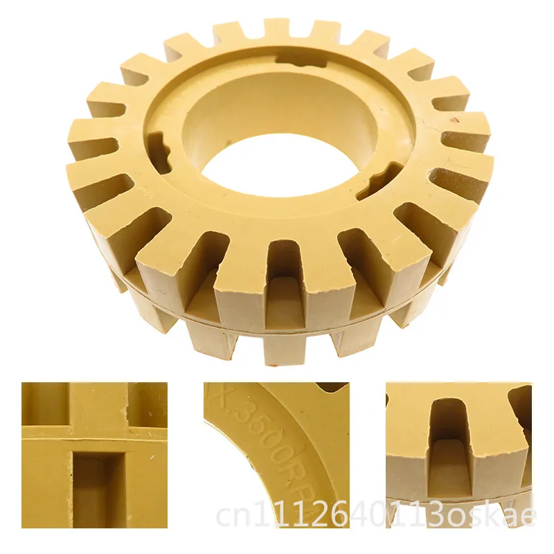 4 inch rubber grinding wheel, serrated hollow glue removal wheel, car paint surface is not dry, tape cleaning