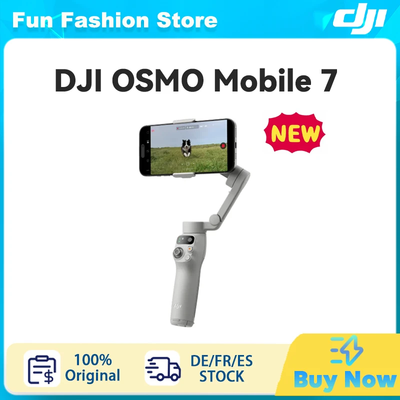 Dji Osmo Mobile 7 Smartphone Gimbal Stabilisator native Tracking mit integrierten Audio-und