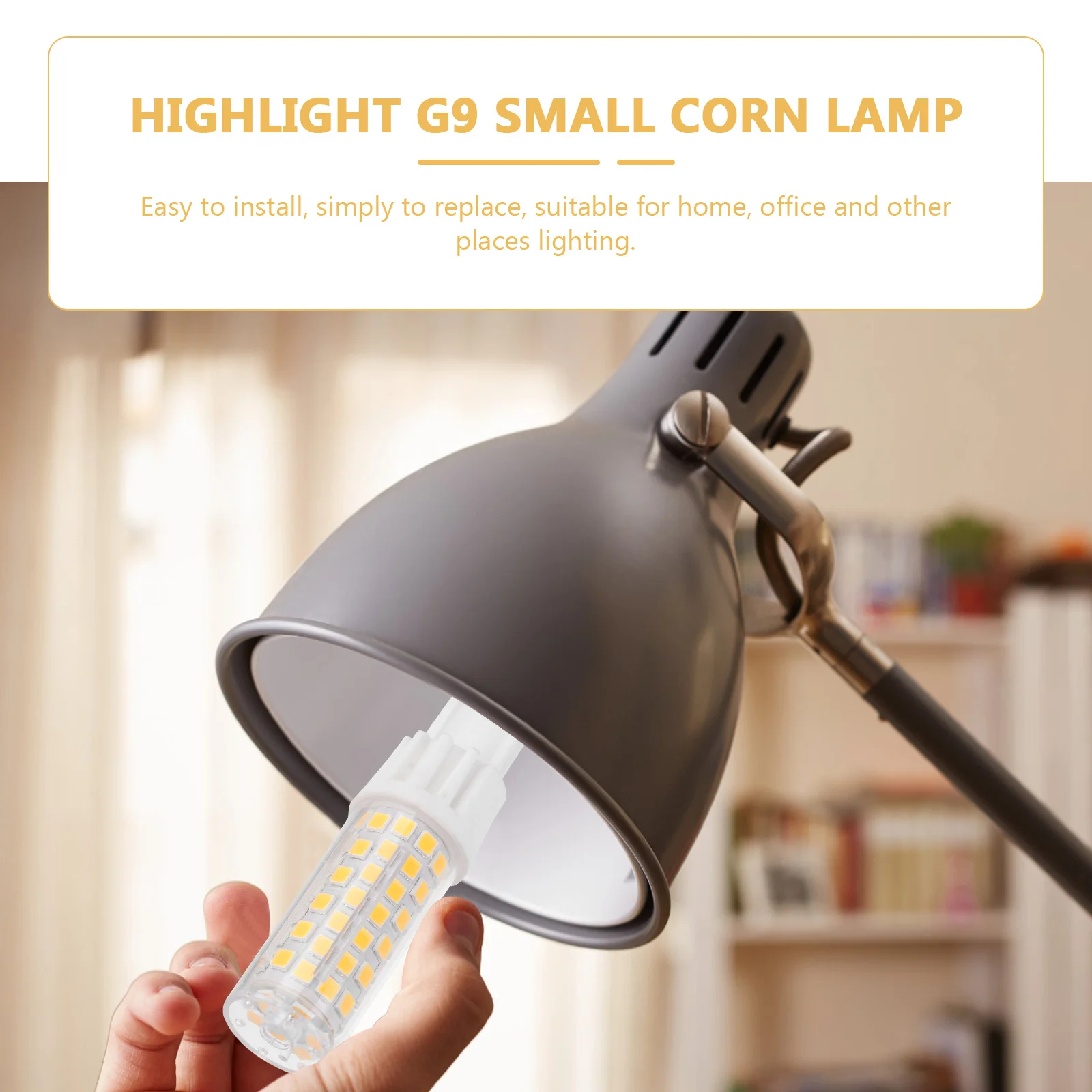 

G9 220V 9W 86 Leds 2835 Smd LED Corn Light Super Bright Low Heat Easy Install for Home Office LED Corn Bulb