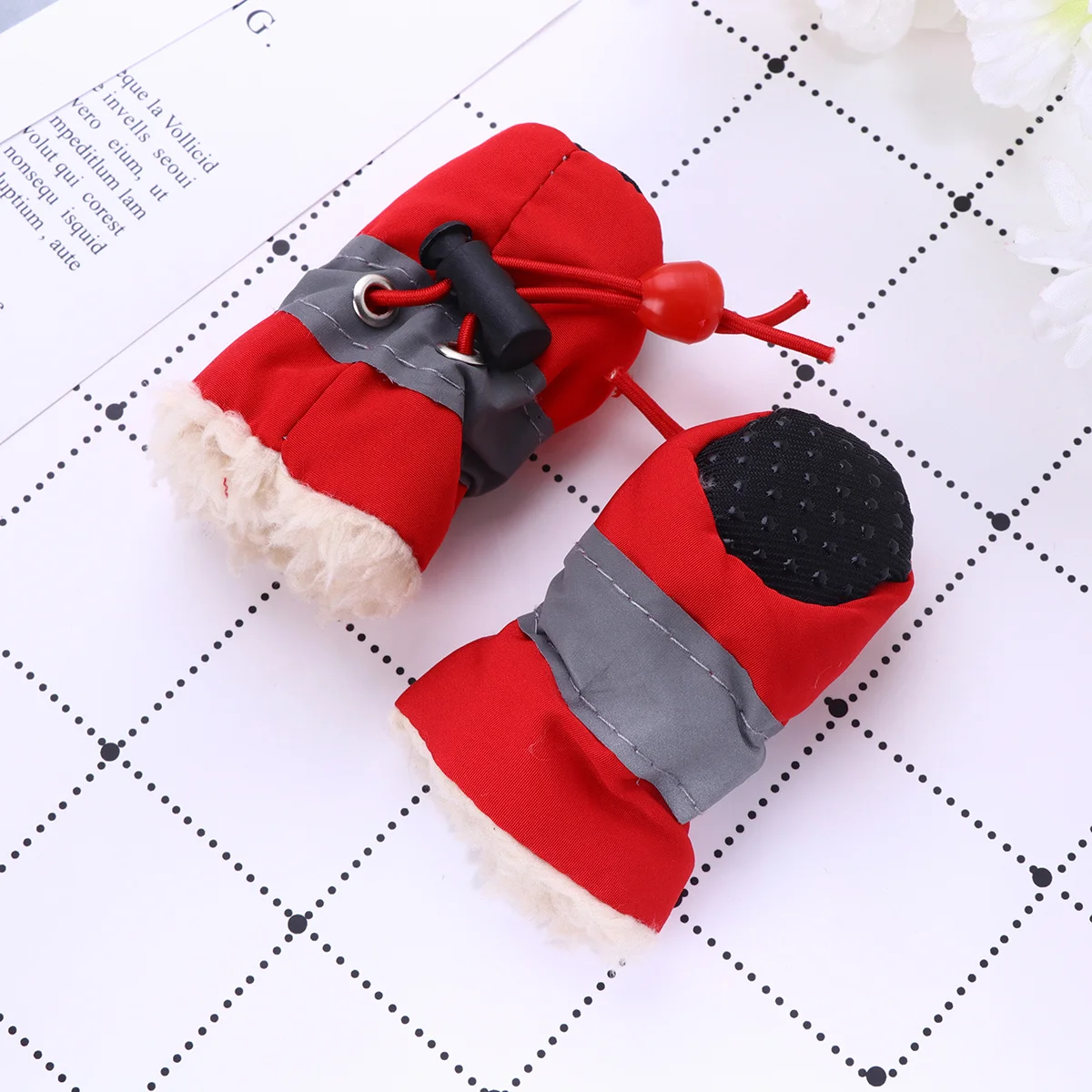 

1Set Pet Anti-Skid Dog Shoes Boots Red Size 3 Outdoor Running Protective Paw Cover Non-Slip Sole Pet Shoes Dog Boots