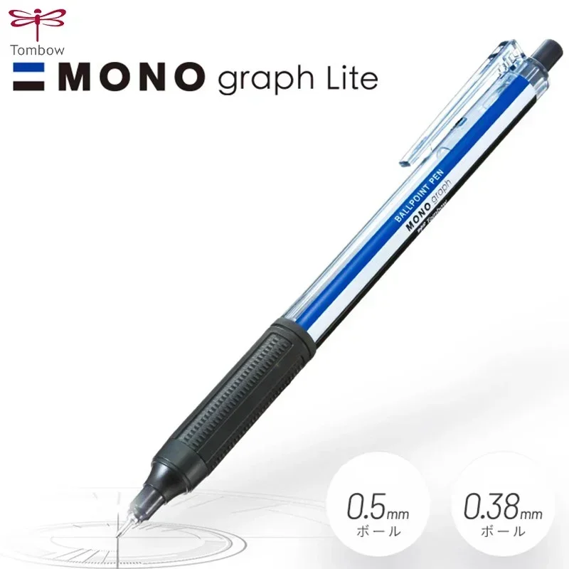 

New Japanese TOMBOW Oil Ballpoint Gel Pen Dragonfly Mono Gragh Life Low Viscosity 0.5 Smooth Red Blue Black 0.38mm Signature Pen