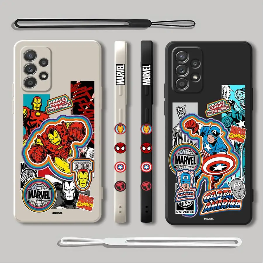 Marvel Super Hero Case for Samsung Galaxy A24 A42 A12 A52 A33 A15 A14 A54 A11 A22 A53 A13 A32 A23 A34 A25 A21s Silicone Cover