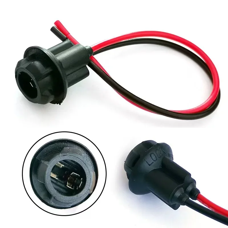 10 sztuk T10 Auto Car Socket Connector Extension DC 0V ~ 12V Gniazdo żarówki W5W 168 194 Do samochodów ciężarowych Łodzie Lamp Base Fittings