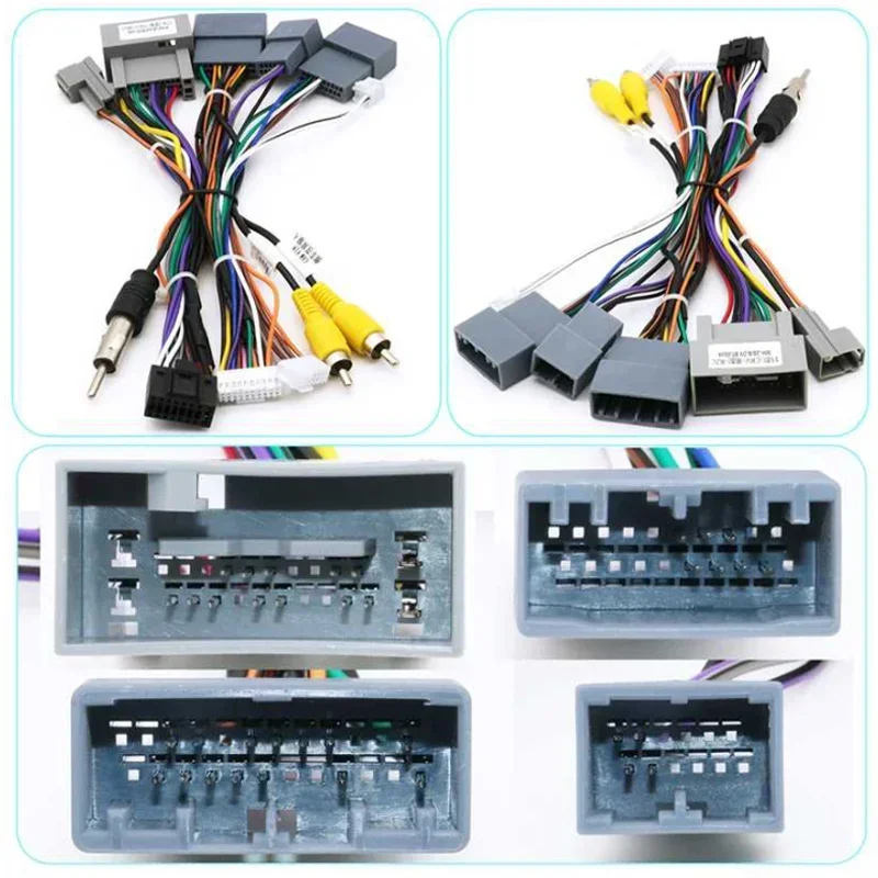 Android Car Radio Canbus Box Decoder Wiring For HONDA CIVIC 2012/ CRV 2012-2016 16pin Harness Adapter Power Cable