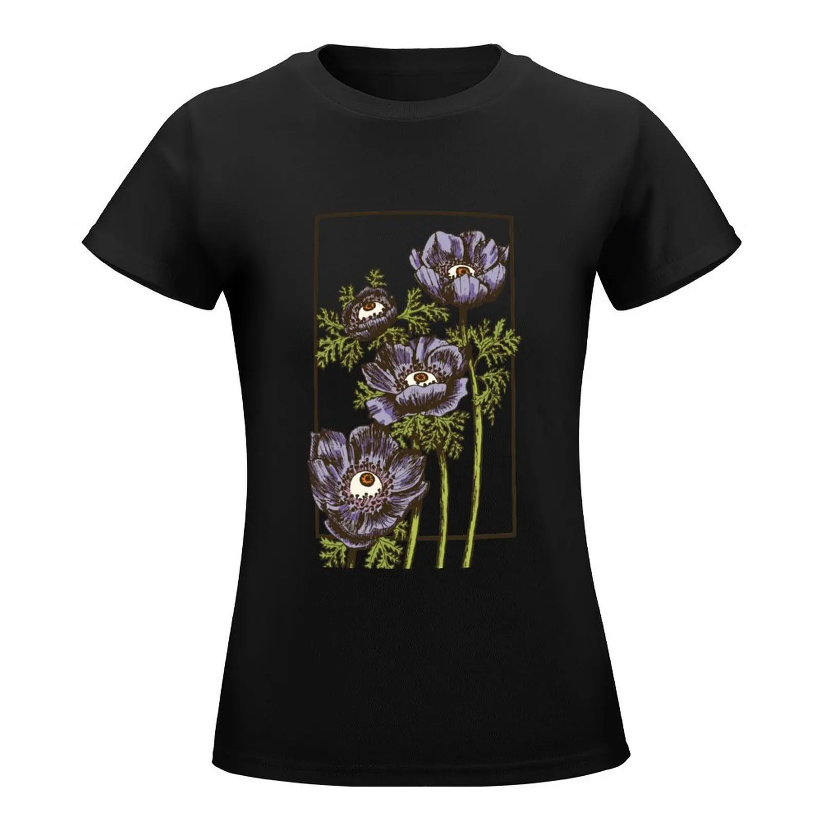 Anemone Eye T-Shirt kawaii clothes Female clothing Short sleeve tee animal print shirt for girls Women's tee shirt