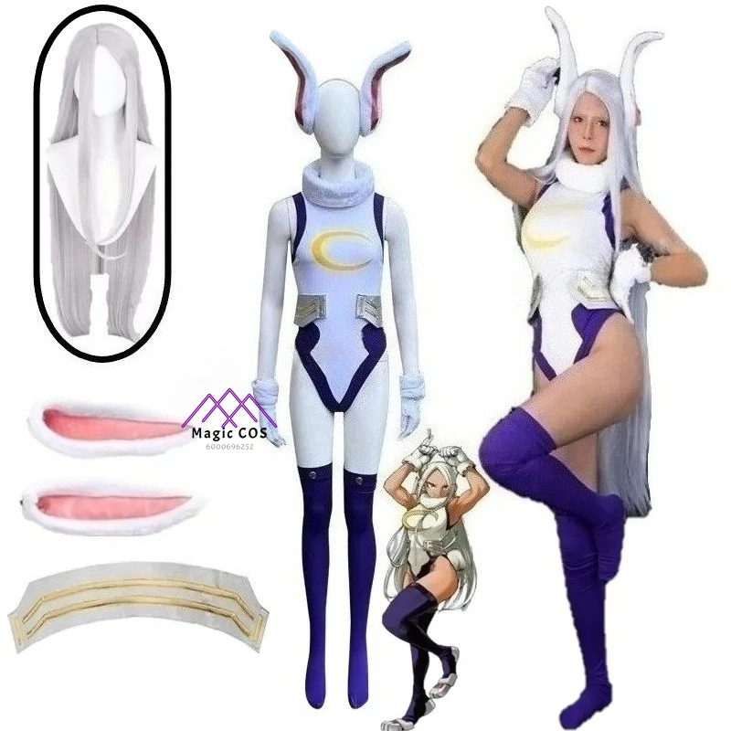 

Mha Rabbit Hero Mirko Cosplay Costume Anime Sexy Bnha Rumi Usagiyama Miruko Role Playing Party Jumpsuits Women Carnival Suit