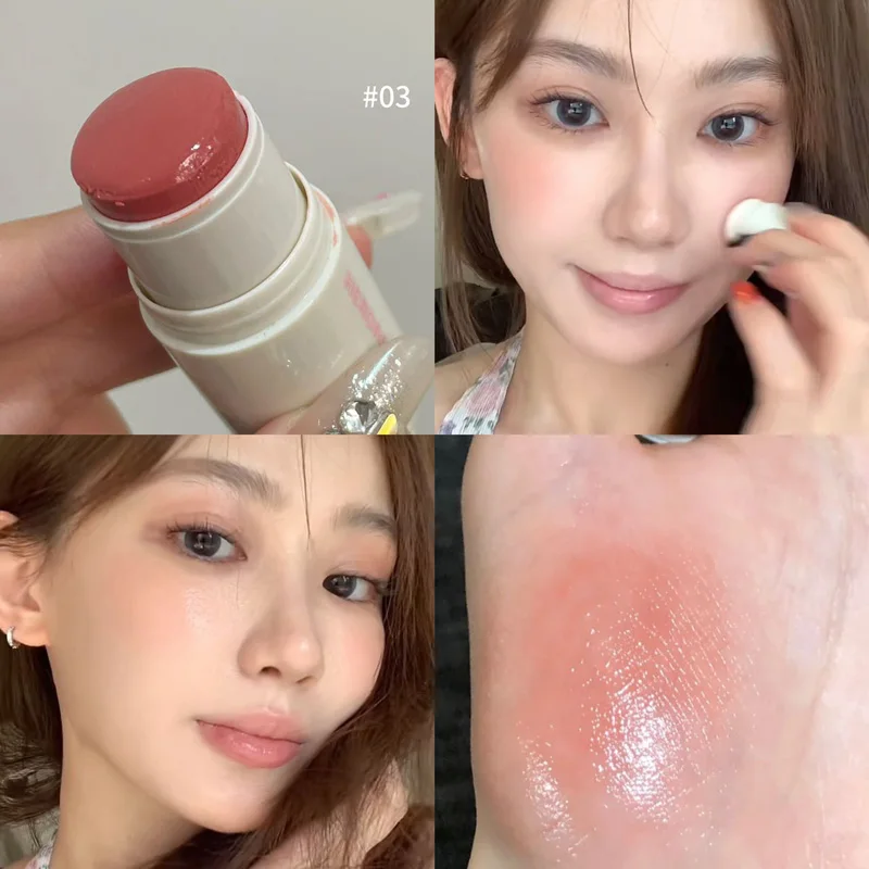 HERORANGE Aqua powder blusher Stick Korean Girls Whitening Natural Naked Makeup Highlight powder blusher Brightening Cream