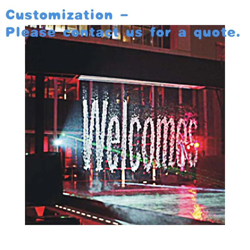 custom.New Design Curtain Stainless Steel Fountain Sale Dancing Fountain Feature Outdoor