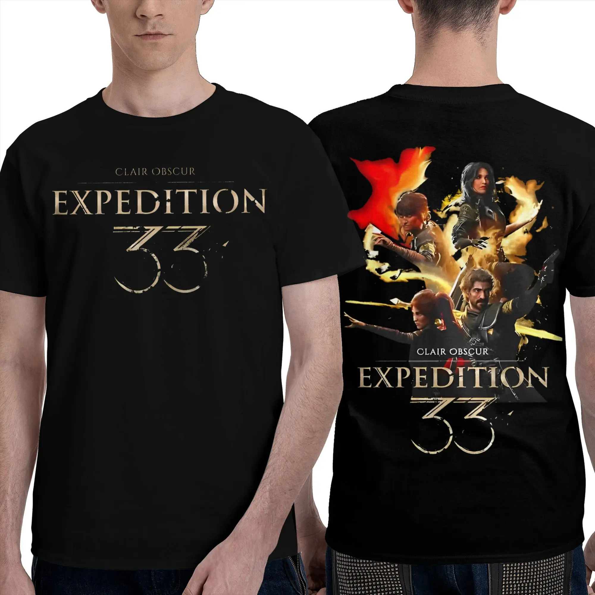 Clair Obscur Expedition 33 Video game Accessories T-Shirt for Men Women  Vintage Cotton Unique Clothes