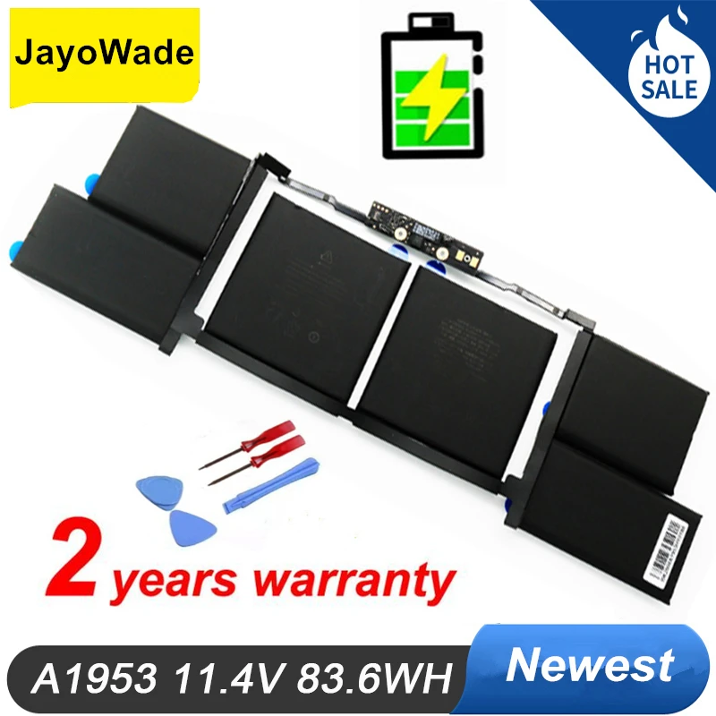 

Factory 11.4V 83.6Wh A1953 Laptop Battery for Apple Macbook Pro A1990 15 inch Touch Bar 2018 2019 Year EMC3215 EMC3359 MR962LL