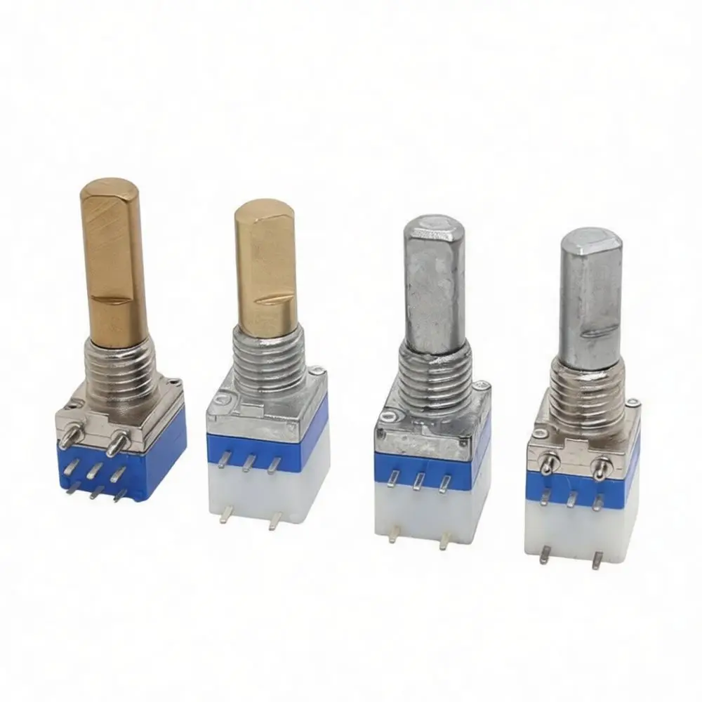 A103 Potentiometer 5 Pin Copper Shaft With Switch Replacement Electronic Component For Walkie Talkie Sound Adjustment Device