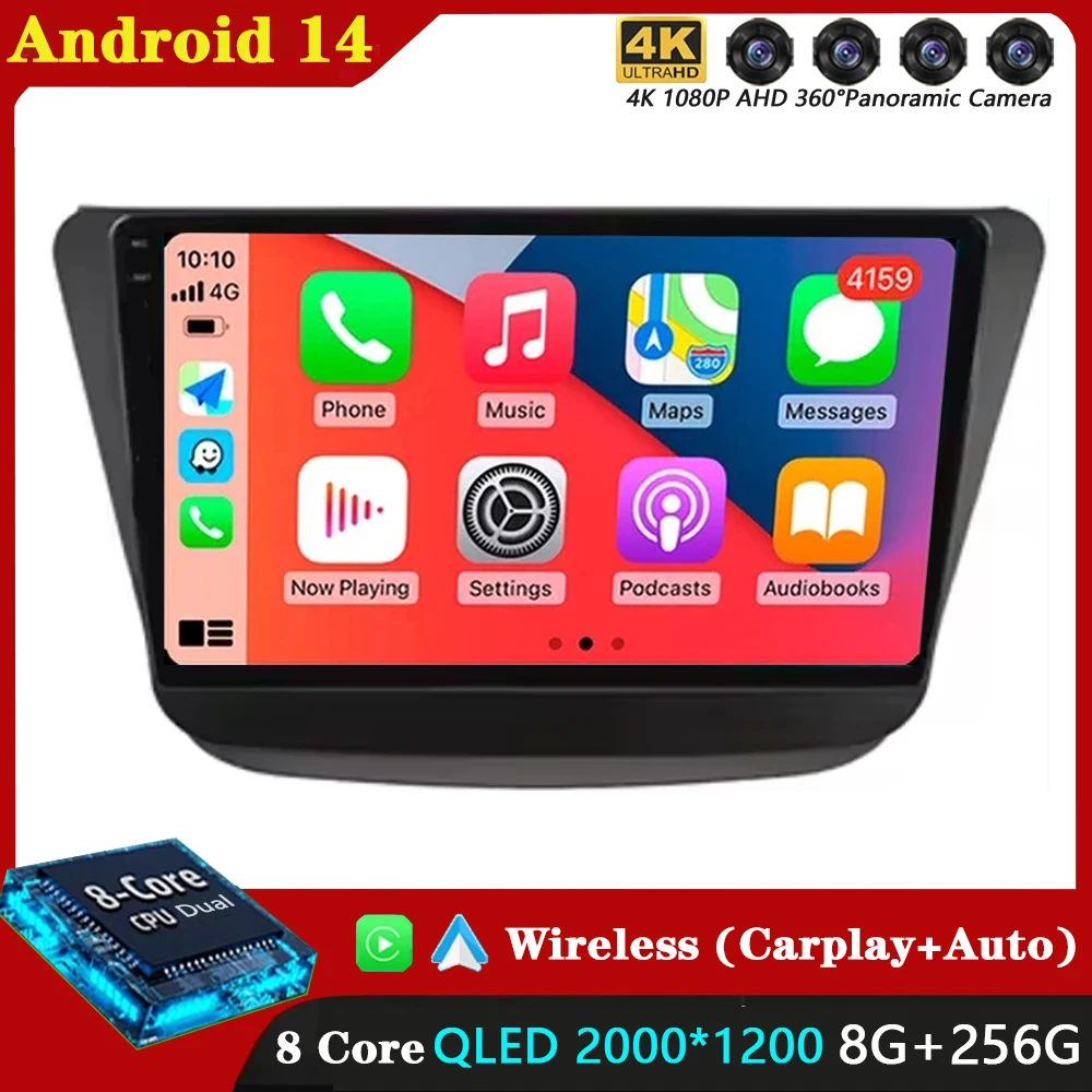 Автомобильный радиоприемник Android 15 для Suzuki WAGON R 2019 Автомобильный DSP Стерео Мультимедийный видеоплеер Навигация GPS Авто головное устройство без 2Din