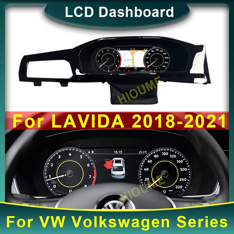 

2023 New LCD Digital Dashboard Panel Virtual Instrument Cluster CockPit LCD Speedometer for VW Volkswagen LAVIDA 2018-2021