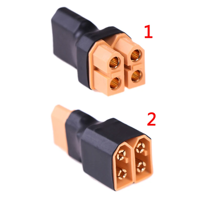 XT60 Parallel Adapter for 2-3 Lipo Batteries Safe Connection, High Current Support for Drones,FPV&Power Tools Anti-Spark Design