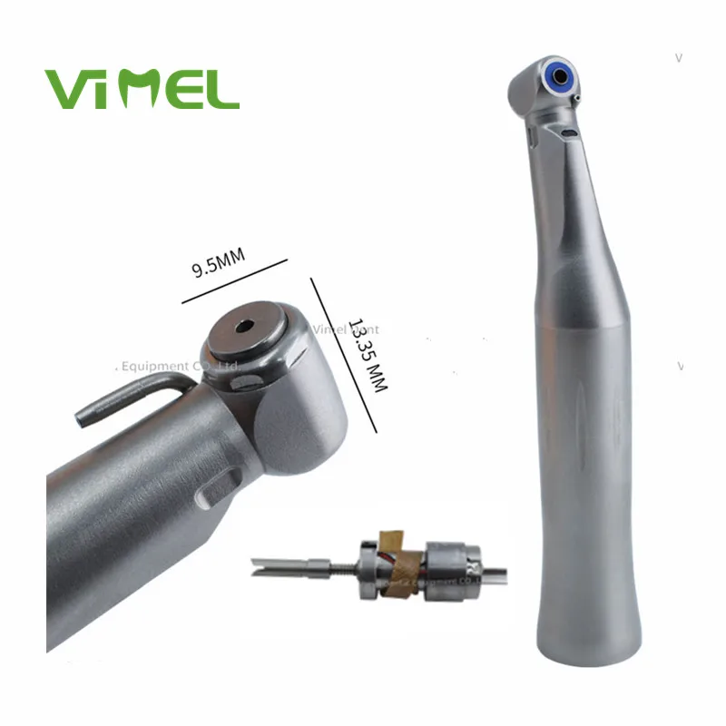 Fast Ship Dental Low Speed Handpiece 20:1 LED Fiber Optic Implant Surgery Contra Angle Push Button Handpiece Air Turbine