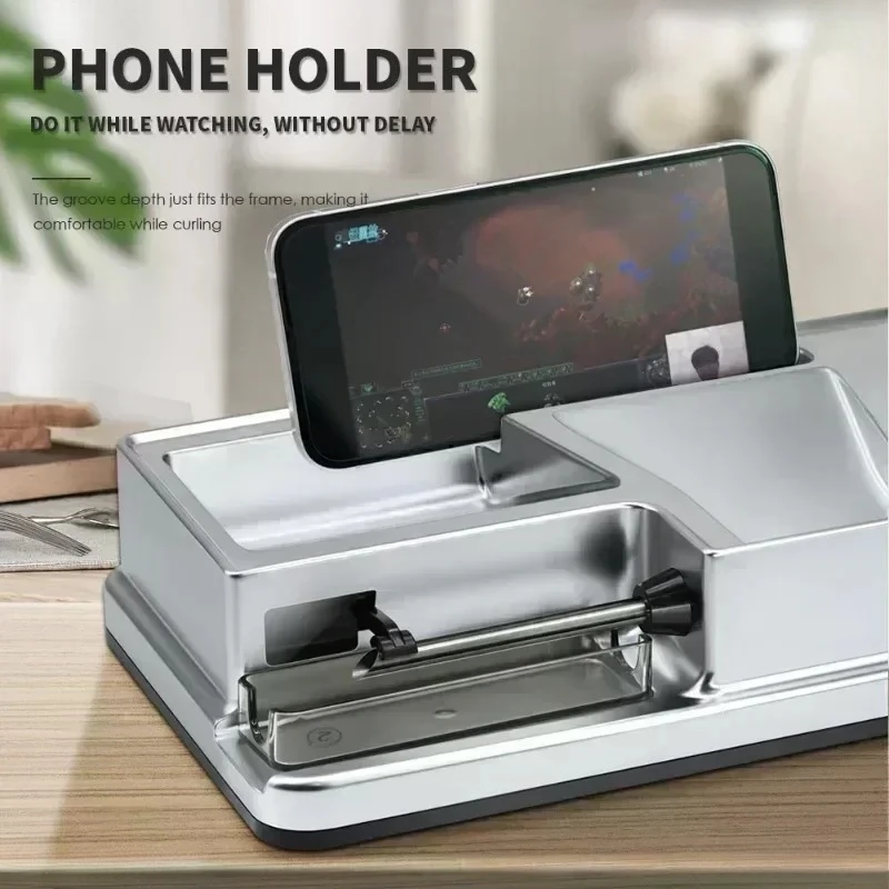 آلة لف السجائر الكهربائية ذات الاستخدام المزدوج مع مستشعر الأشعة تحت الحمراء 6.5 مللي متر 8 مللي متر التلقائي حاقن التبغ صانع اكسسوارات التدخين