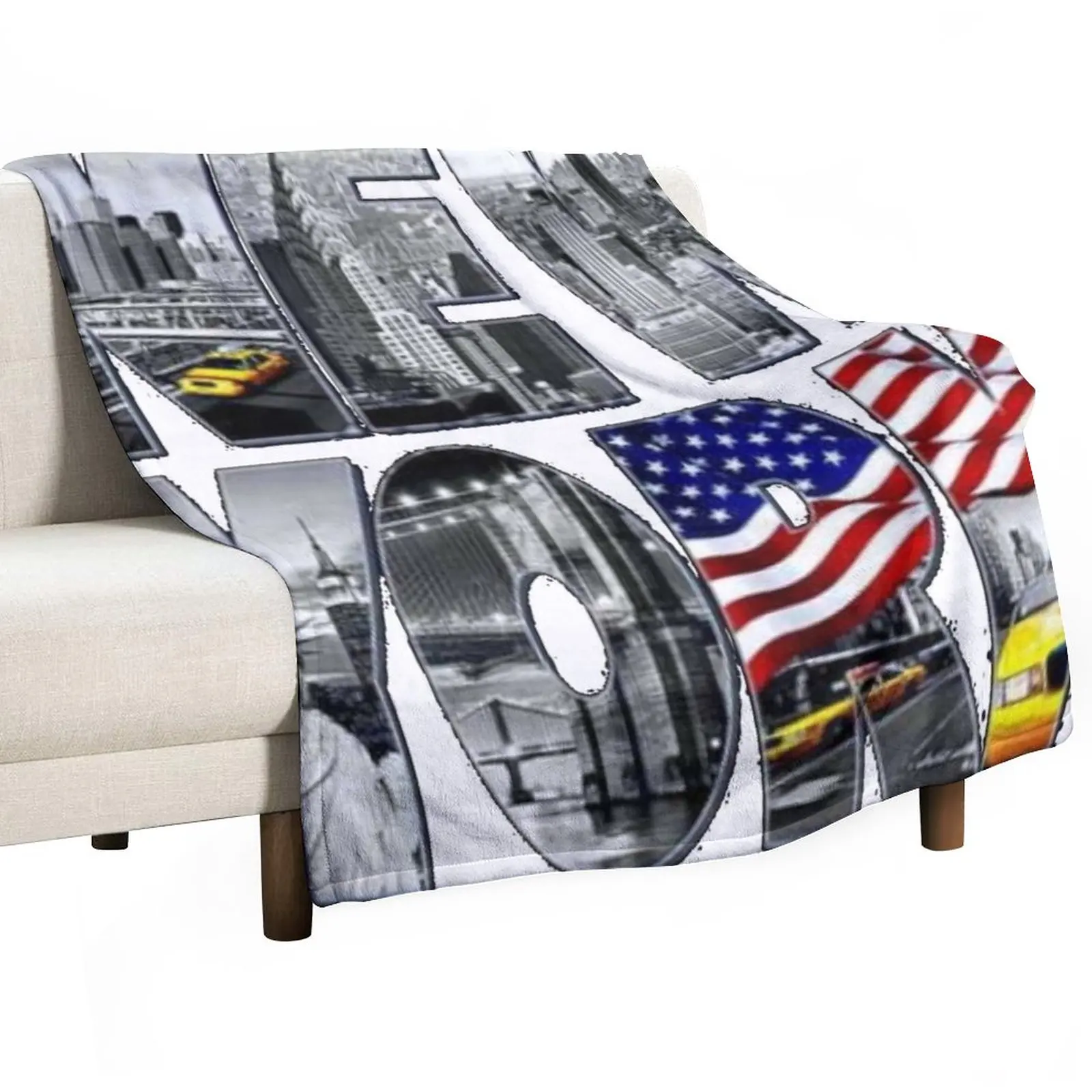 

New york Throw Blanket Decorative Bed Blankets Beautiful Blankets Hairy Blanket