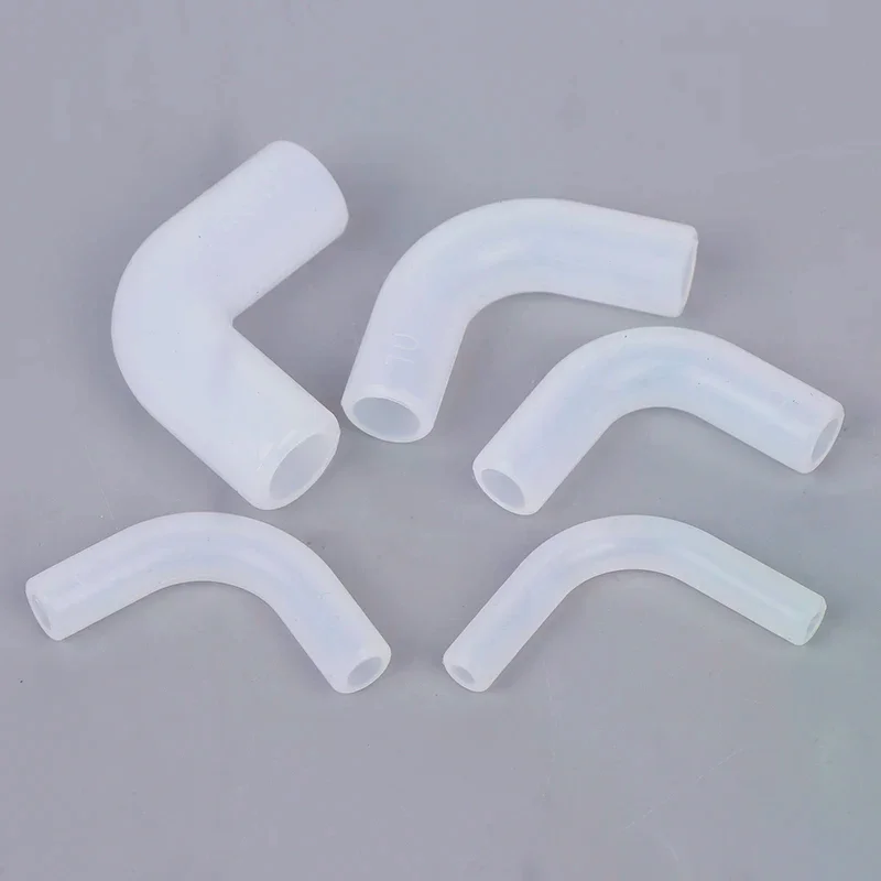 Set of 5 Flexible Silicone Right Angle Joint for Irrigation Tube, Garden Connector