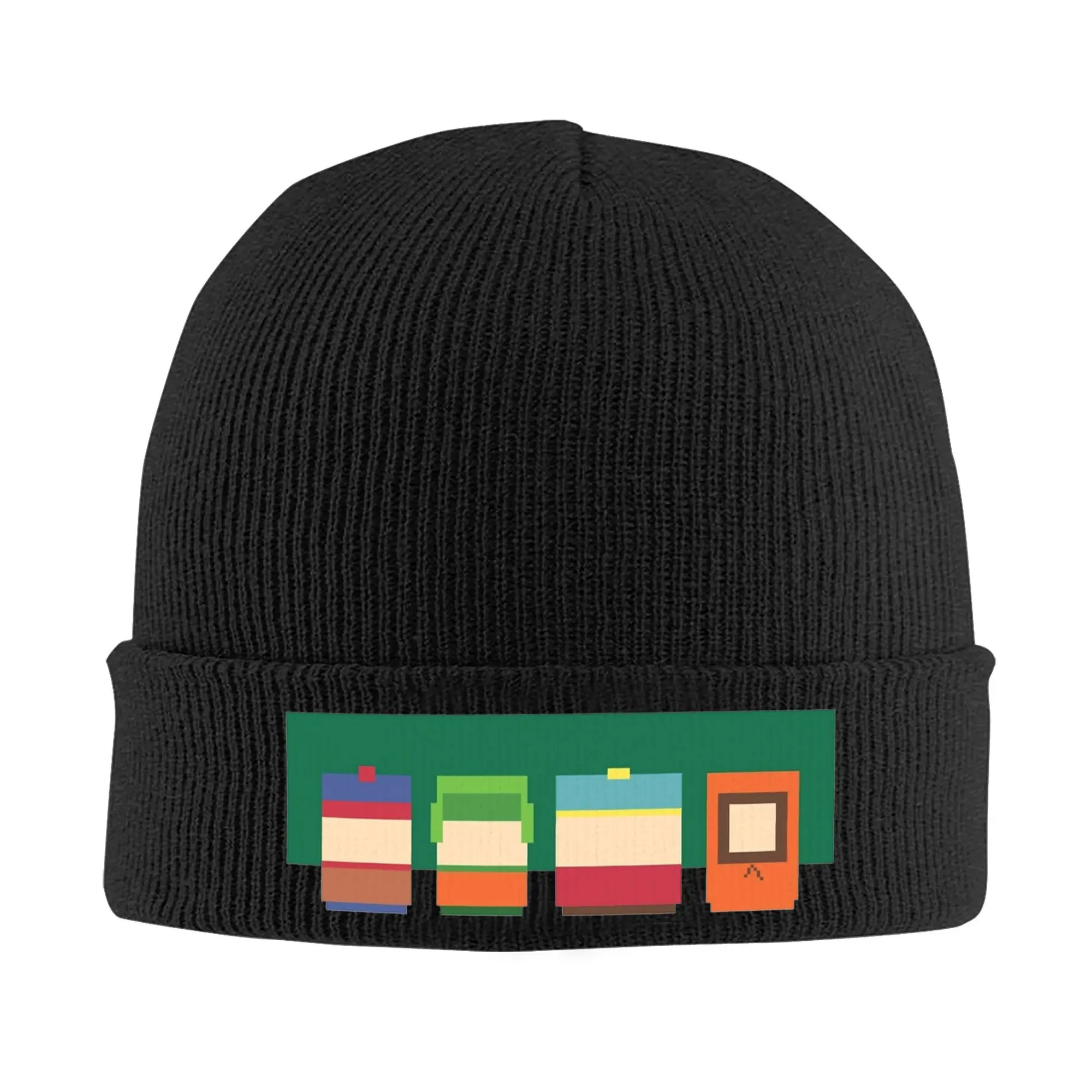 Southes Cartoon Parks Stan Kyle Cartman Kenny Knitted Caps Women Men Skullies Beanies Winter Hat Acrylic Funny Hip Hop Melon Cap