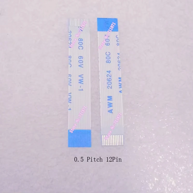

12 Pin Ribbon Flexible Flat Line Soft Strip FFC Cable 30mm Short 6.5mm Width Type B 0.5 Pitch 12Pin Flexible Flat Cable FFC Line