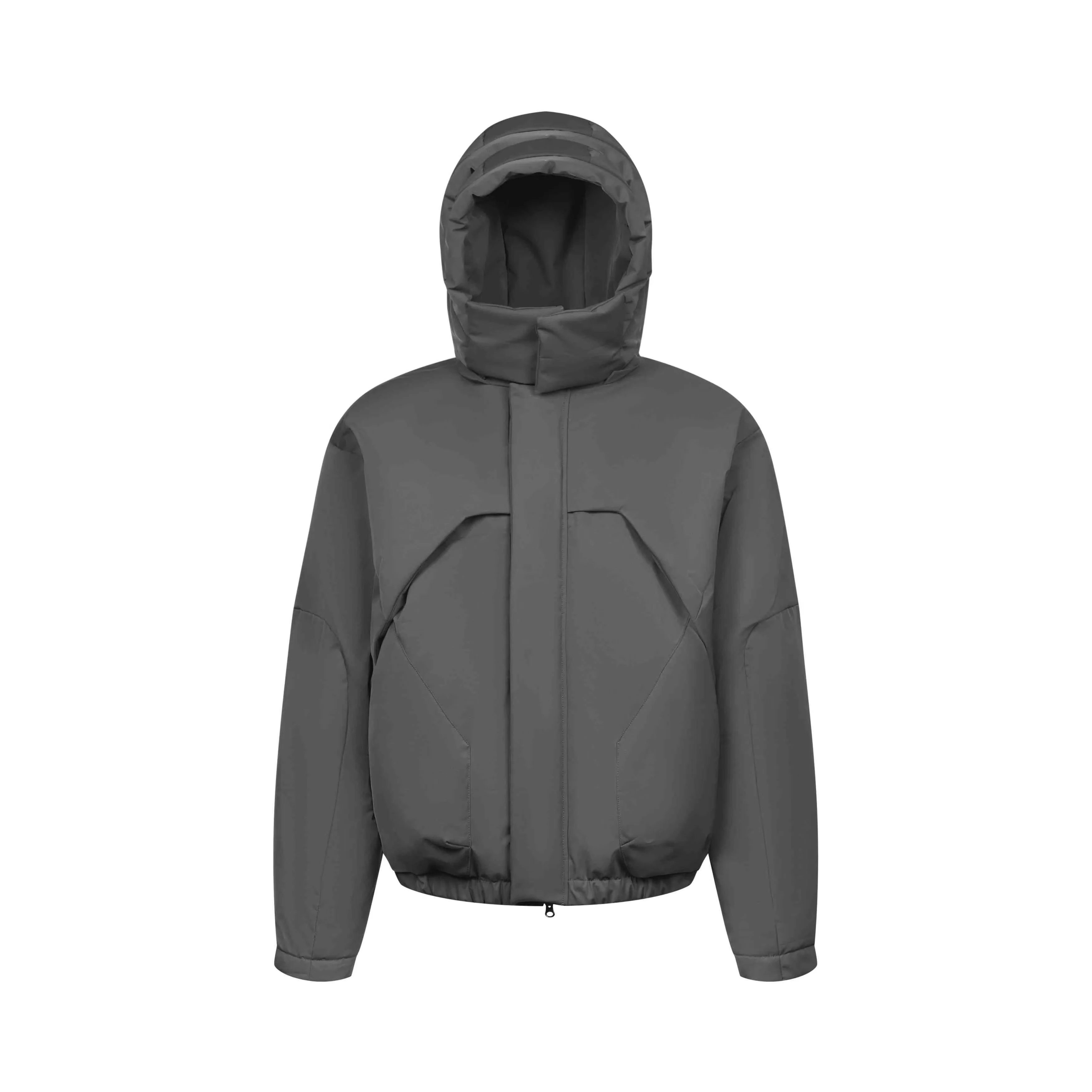 Ins moda americana desconstruída casaco de algodão com capuz masculino outono e inverno design nicho casaco de algodão solto