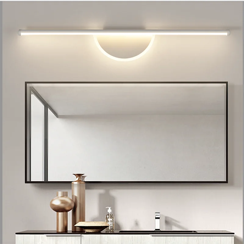 

LED Wall Lamp 60cm 80cm Modern Mirror Decor Lighting Long Strip Light For Bathroom Washroom Kitchen Indoor Light AC85-265V