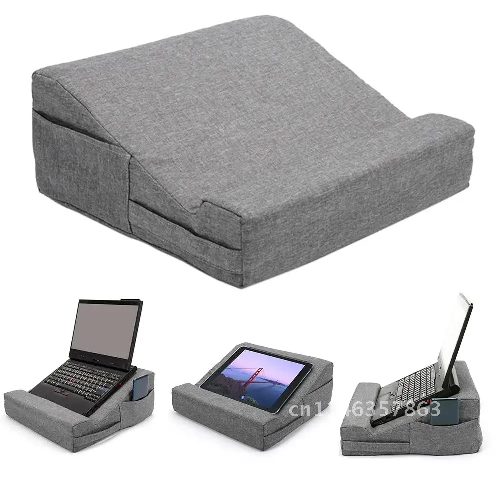 Almohada antideslizante para ordenador portátil, cojín de apoyo para tableta, accesorio de descanso, fácil de usar, lectura de libros, soporte multifuncional sólido para el hogar, regalo