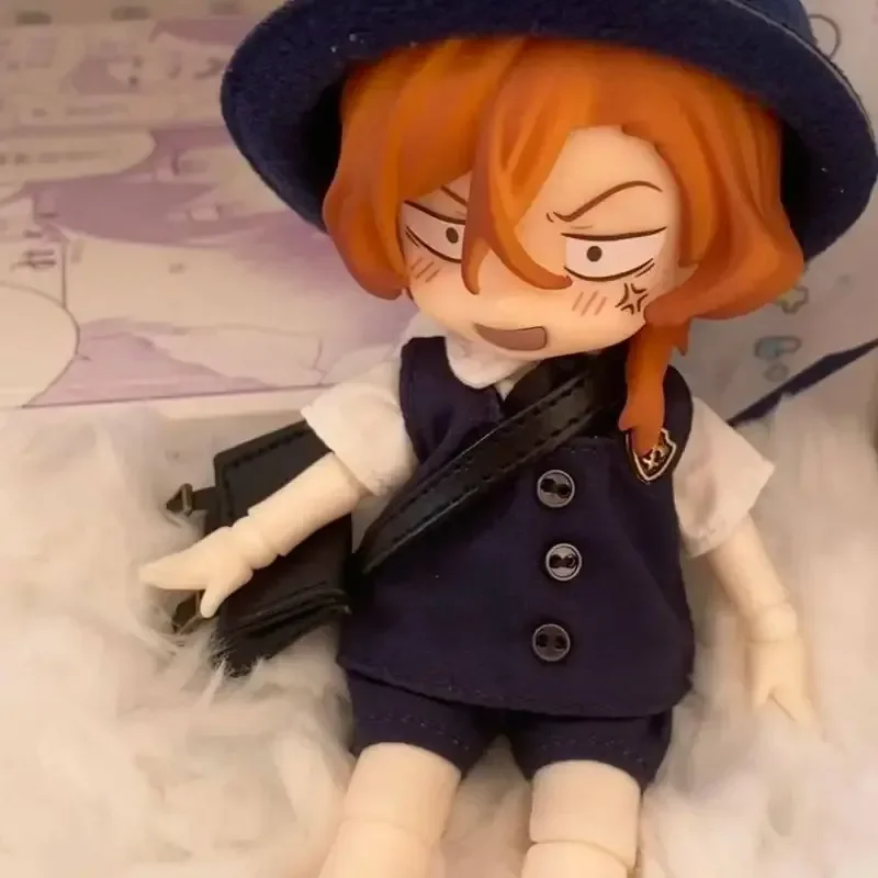 Cute Anime Figure Bungo Stray Dogs Nakahara Chuya Full Set Ob11 Doll Bjd Doll Clothes Action Figure Toy Desktop Decoraction Gift - view 6