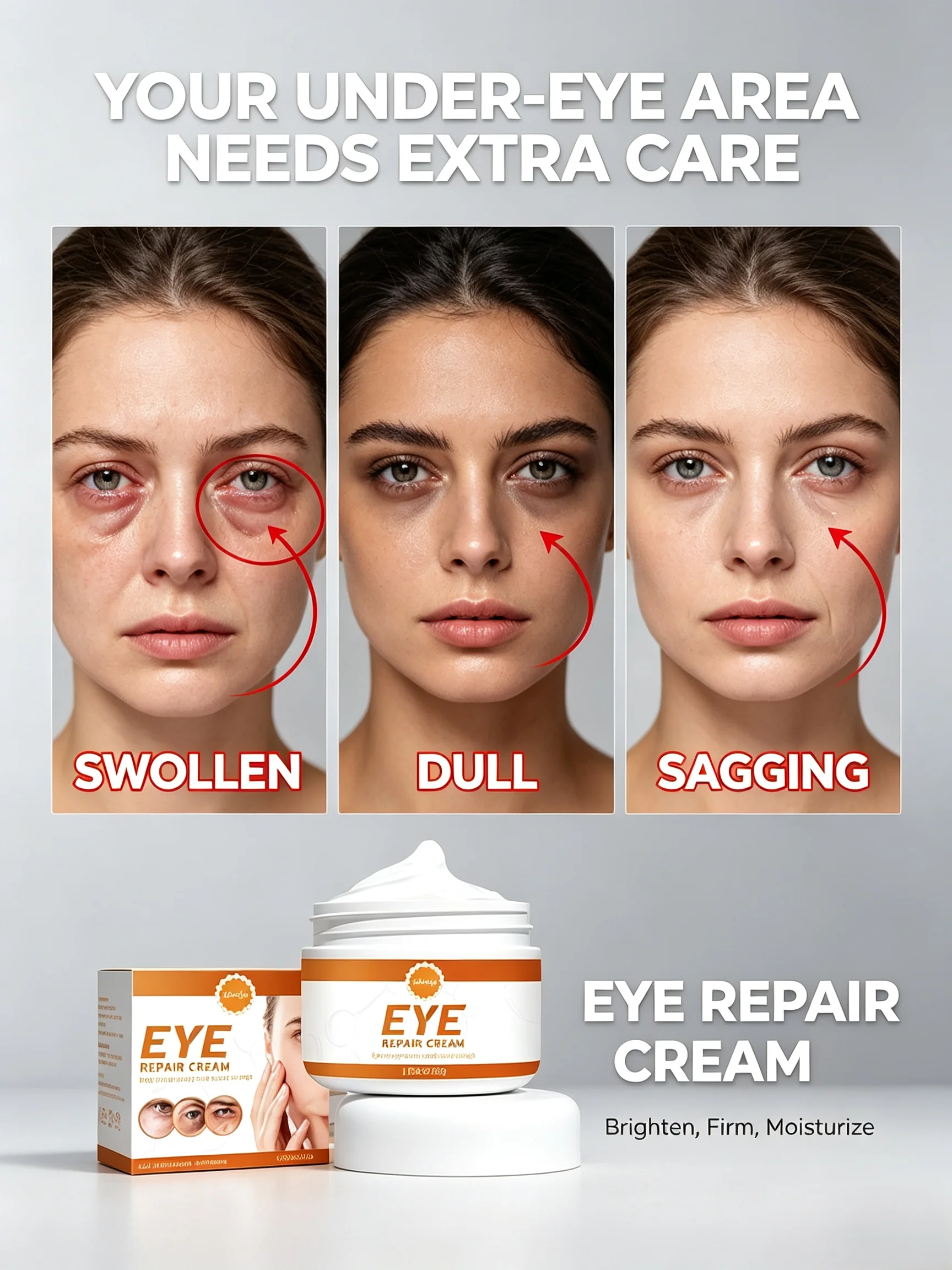 Collagen Anti-Wrinkle Whitening Eye Cream Eye Bags Wrinkles Fade Sagging Fat Lines Frown Lines Dark Circles