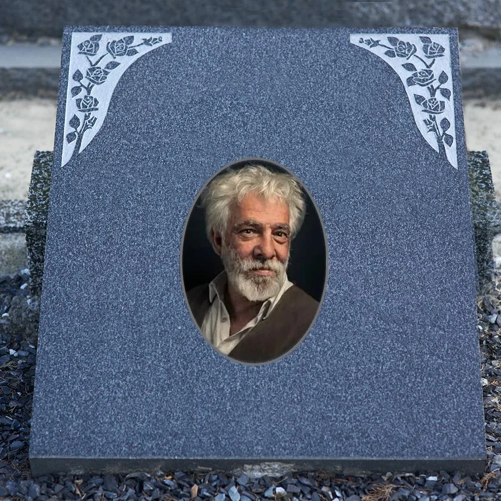 2D Flat Not 3D 1pc Custom Photo Memorial Headstone Tile Personalized Remembrance Gift for Holidays Easter gift