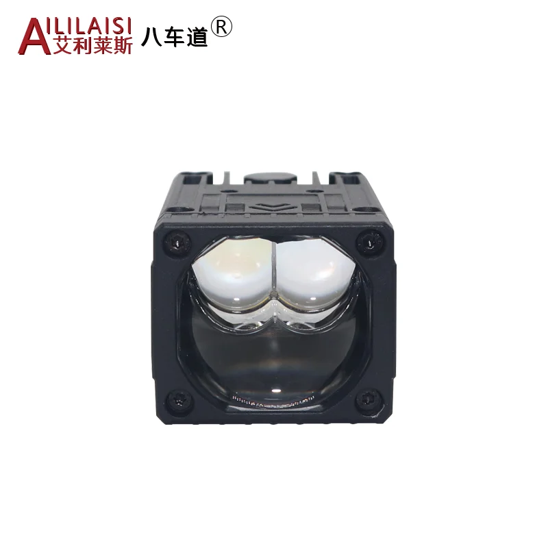 1.5Inch Double Headed Lens Bi LED Bifocal Projector Headlight 6000K High/Low + Laser Beam 10000lm Universal Renault Talisman