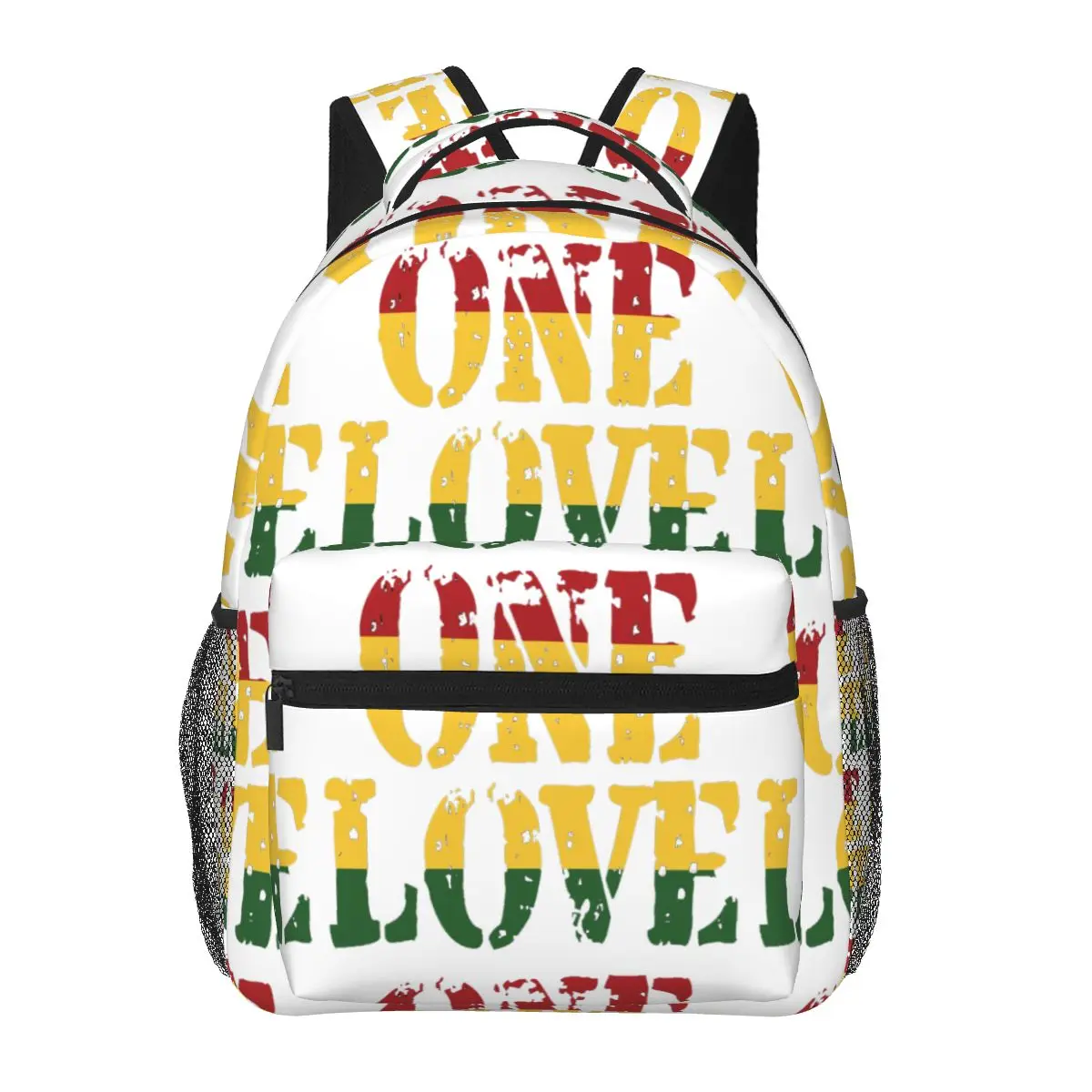 Harajuku Vintage Style Arts Bob Marley One Love Backpacks Boys Girls Bookbag Students School Bags Travel Rucksack Shoulder Bag