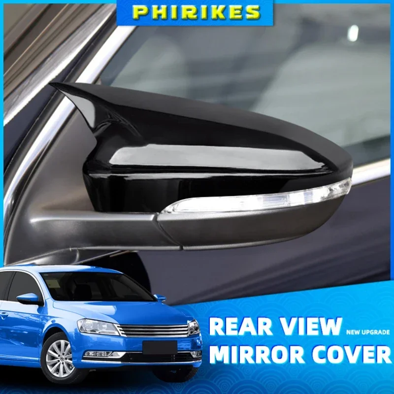 For Volkswagen VW CC Beetle Jetta Passat Sagitar Magotan Scirocco EOS Bora Rearview mirror cover carbon fiber side mirror cover